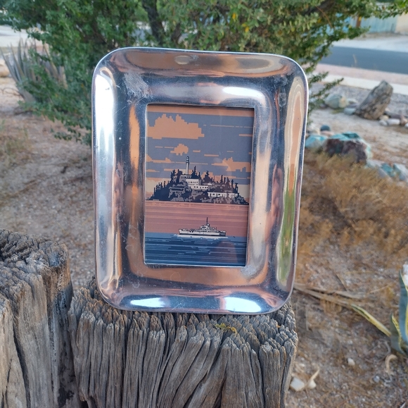 Other - 8 Bit Alcatraz Prison Framed Mini Art Print lo-fi Pixel Art